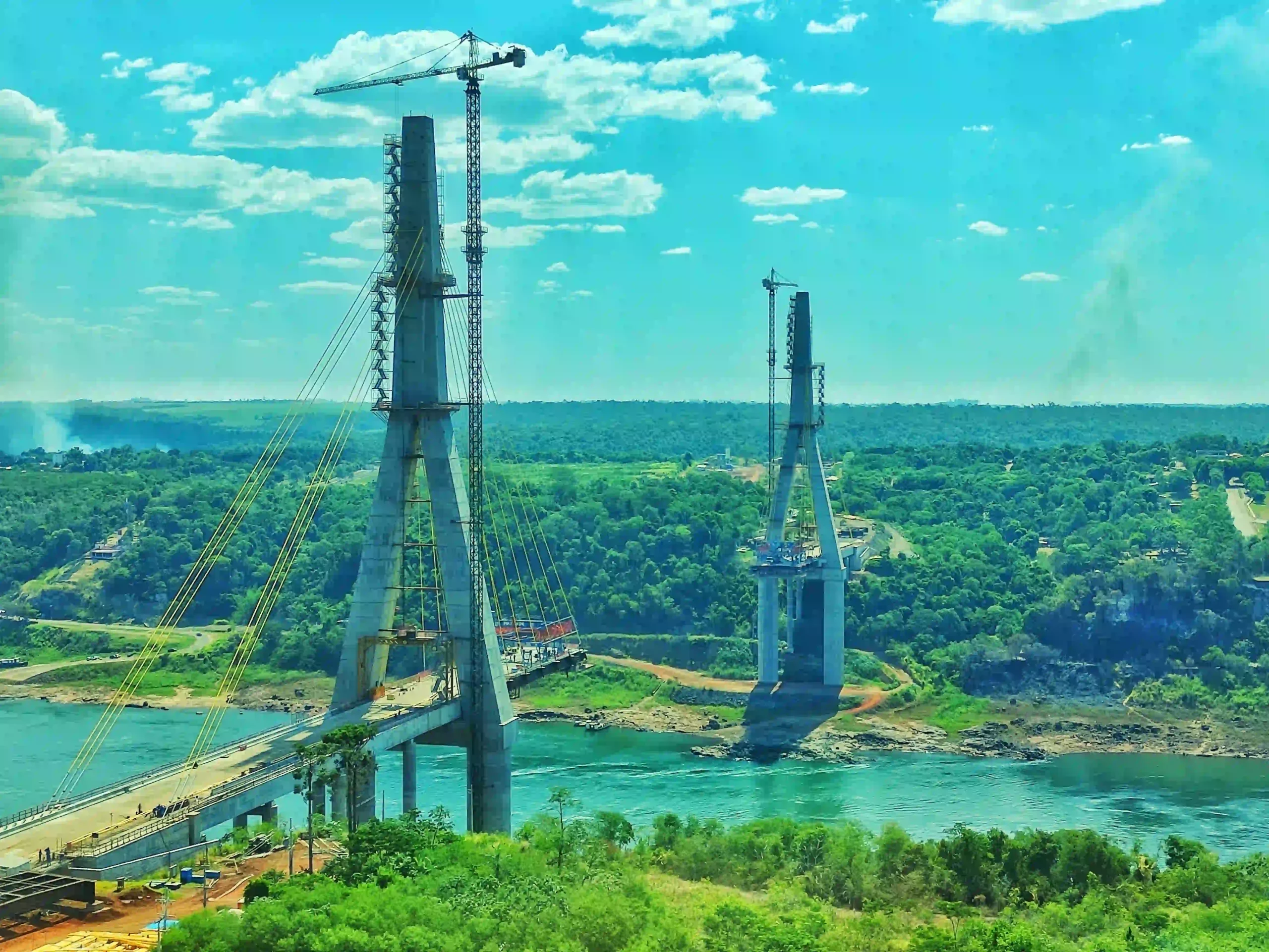 bridge construction site