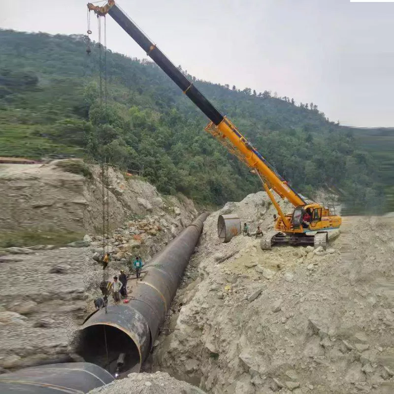 XCMG crawler crane in construction