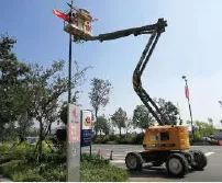 XCMG aerial platform working at height